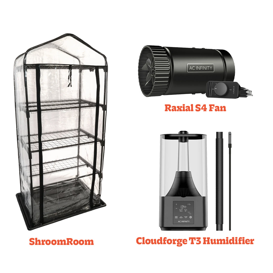 mushroom tent setup ShroomRoom Automated Mushroom Tent Bundle