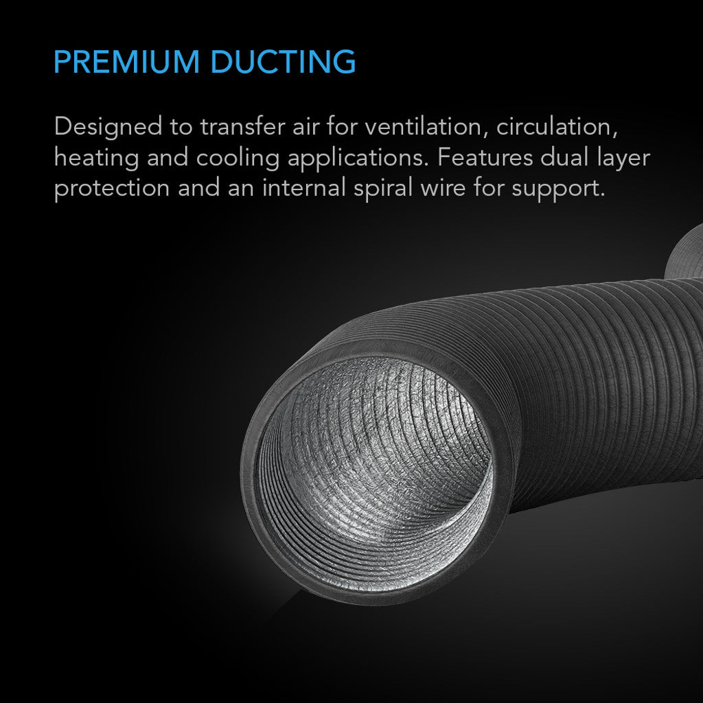 4" Flexible Exhaust Ducting - 8FT