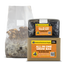 an all in one mushroom grow bag for dung loving mushrooms with mushrooms grown in the bag