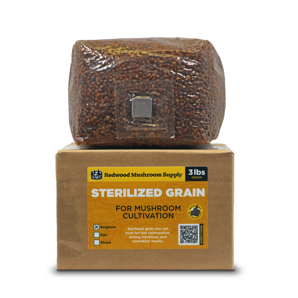 Sterilized Sorghum Grain Bag (3 LBS)